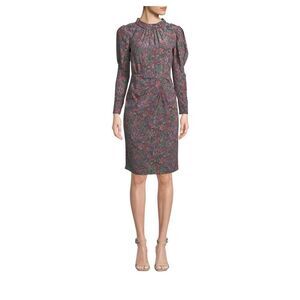 Rebecca Taylor Hudson Paisley silk long sleeve dress size 0